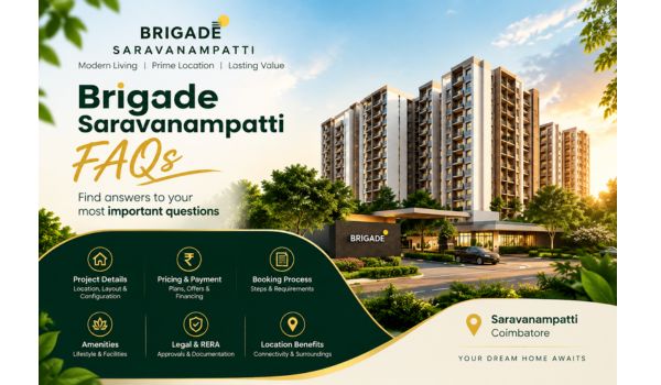 Brigade Saravanampatti flexible payment plan and pricing options for 2 & 3 BHK