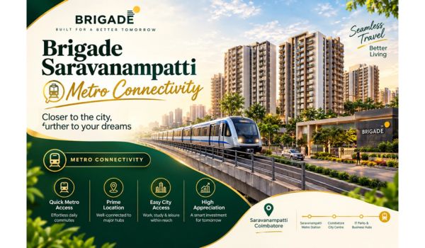 Brigade Saravanampatti Metro Connectivity and Location