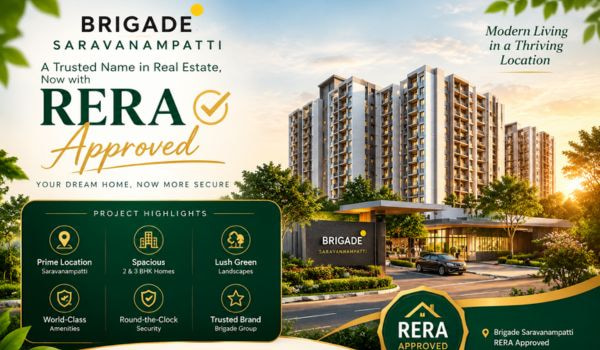 Brigade Saravanampatti RERA approval status and project compliance details